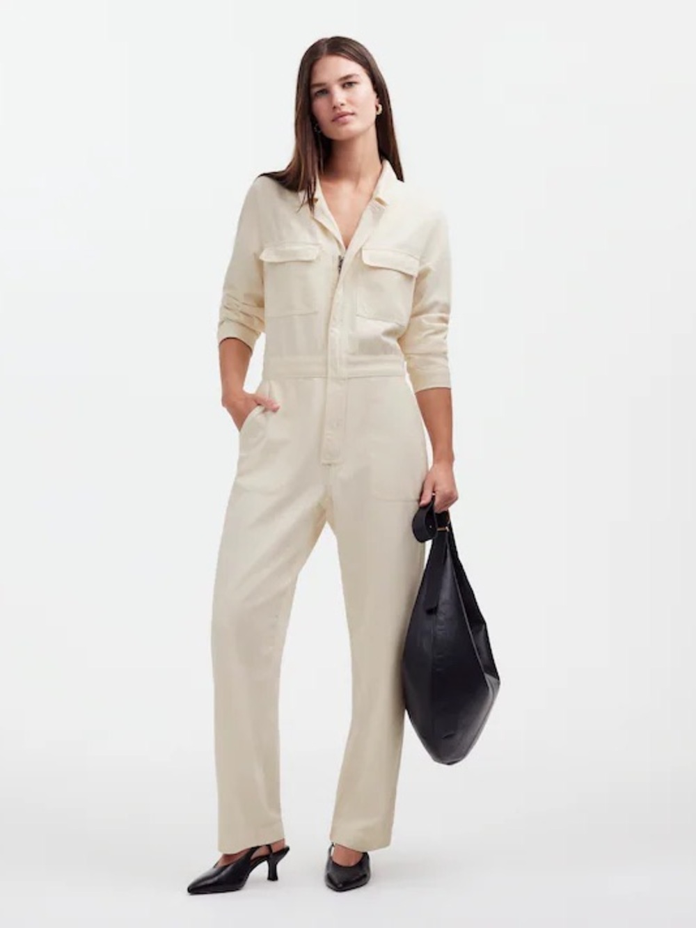 NWT Madewell Utility Coveralls in Vintage Ivory Cream Size XS $178 NS182